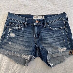 Abercrombie & Fitch Blue Denim Shorts